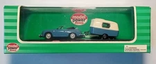 Model Power Minis #19694 1959-1963 Porsche 356B Cabrio Blue w/Blue/Ivory Caravan