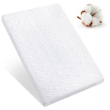 Waterproof Playard Mattress Pad 38x26 - Firm Comfort Foam with Washable Cover