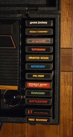 ATARI 2600 Console with Carry Case, Games, Nice, Clean & works!