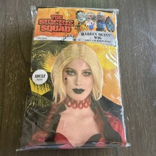 The Suicide Squad HARLEY QUINN Wig Blonde w/Black/Red Braids Adult DC Adult OS