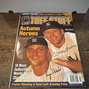Tuff Stuff Magazine Nov 1998 Yankees Mantle Maris Autographed Vintage Baseball