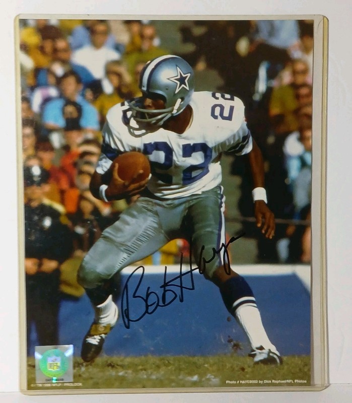 Rare 1996 Bob Hayes Autographed Dallas Cowboys Photo & COA 8x10 NFL Auto Signed