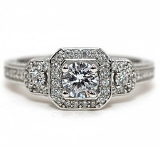 2CT Treated White Sapphire 925 Solid Sterling Silver Ring Jewelry Sz 6,7,8,9 MB2