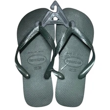 Havaianas Unisex Flip Flop Sandals Dark Olive Green Size 7/8W- 6/7M New With Tag