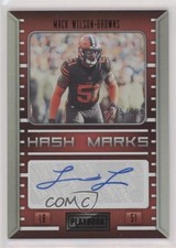 2022 Panini Playbook Hash Marks 75/199 Mack Wilson #HM-MW Auto 0v82