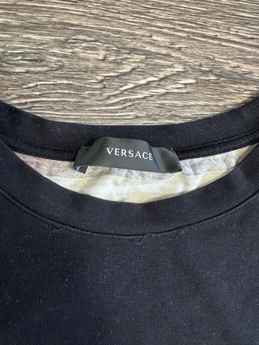 Gianni Versace T-shirt Men Black Painted XL-XXL | eBay