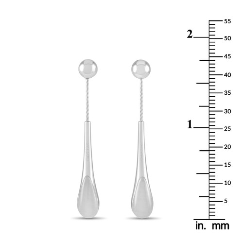 Calvin Klein Ellipse Stainless Steel White Synthetic Stone Earrings KJ3QWE02010 - Picture 3 of 4