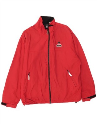 North Sails Mens Windbreaker Jacket UK 42 XL Red Polyamide BQ27