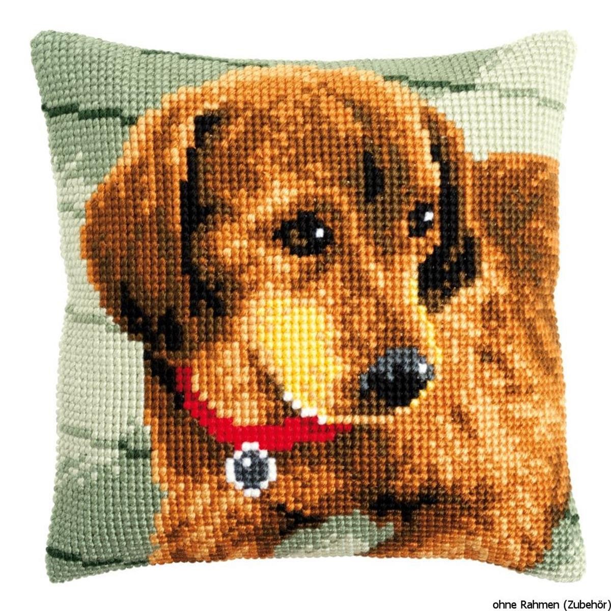 Vervaco Cross Stitch Kit: Cushion: Dachshund - Image 2