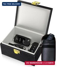 Faraday Box with Faraday Bags for Car Keys, Car Key Signal Blocking Box, Keyless