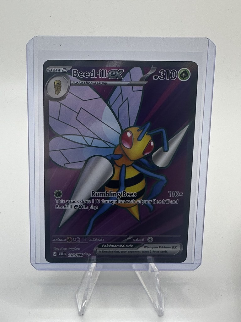 Beedrill ex 098/086 Ultra Rare Chaos Rising Pokemon Holo Near Mint