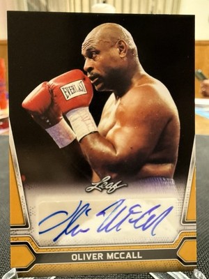 2021 Leaf Multisport Blaster - Autographs Oliver McCall #BA-OM1 Gold (AU)
