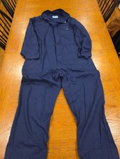 Vintage 1960's WORK WEAR CORP Blue Jumpsuit Mechanic Coveralls Unisex Grunge