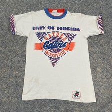 VTG University of Florida Gators Zubaz Trim T-Shirt Rolled Sleeve Men's Medium