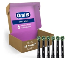Oral-B Cross Action Replacement Brush Heads for an Oral-B Electric Toothbrush(6)