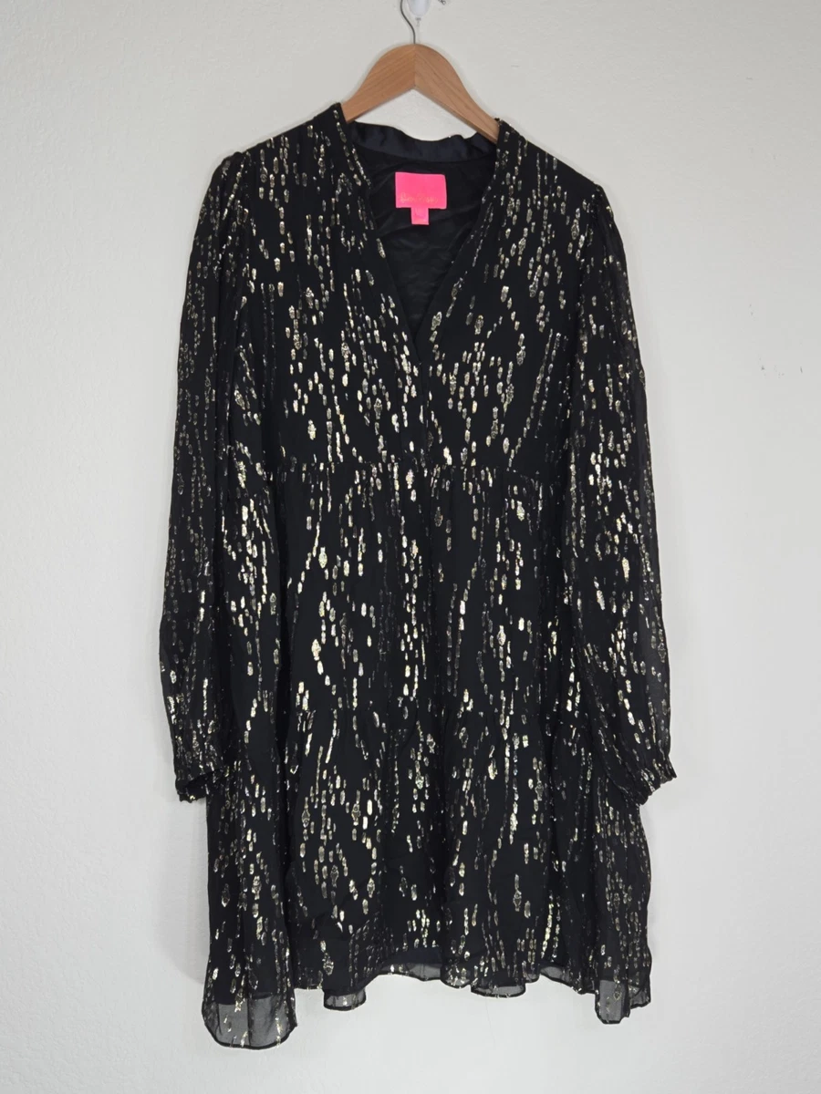 black lilly pulitzer dress Carlynn Satin Maxi Bow Dress - Noir – The Islands main image 0