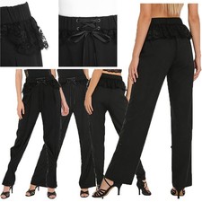 Women Trousers Casual Latin Dance Tango Pants Streetwear Buttoned Ankle Music
