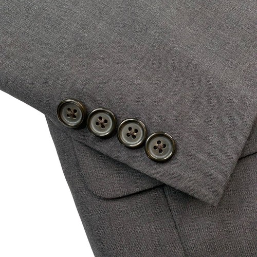 Hombre 44R Brooks Brothers Madison Fit "Brooks Fresco" Gris Marengo Punto Blazer - Imagen 7 de 13