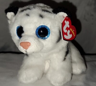 TY Beanie Baby TUNDRA the White Tiger inch Plush Stuffed