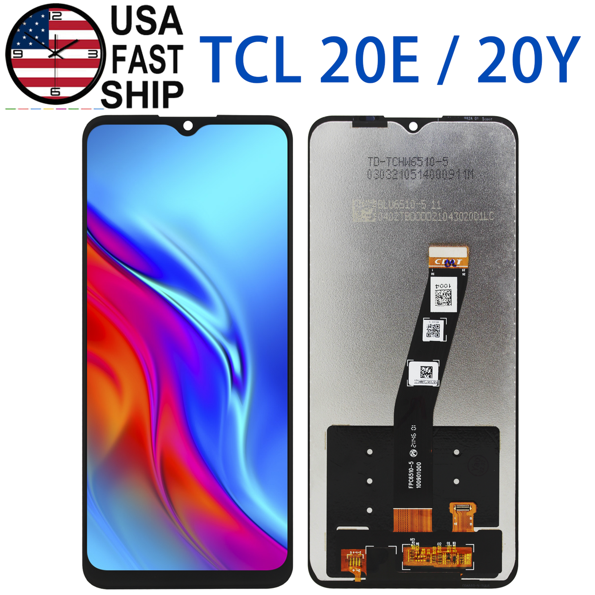 NEW Digitizer LCD Display Touch Screen Glass For TCL 20E 6125A