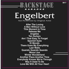 ENGELBERT Karaoke CD G 18 TRACKS Backstage  8817 IN ORIGINAL Black Sleeve