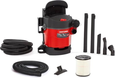 #ad CRAFTSMAN CMXEVBE17925 5 Gallon 5.0 Peak HP Wet Dry Wall Vac Wall Mounted Shop $169.99