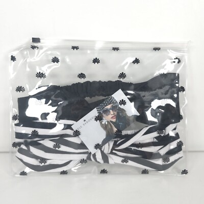 NWT LELE SADOUGHI‎ SET of 2 Betty Headbands Black & White LSHA376BW One Size NWT LELE SADOUGHI SET of 2 Betty Headbands Black & White  main image 2