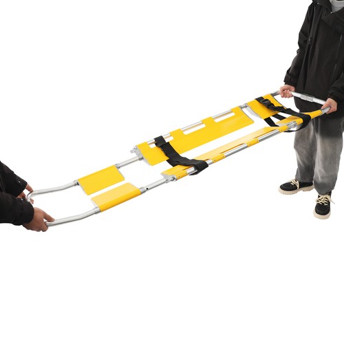 Rectangular Yellow Foldable Stretcher, Portable Stretcher with Adjustable Length - Picture 15 of 15