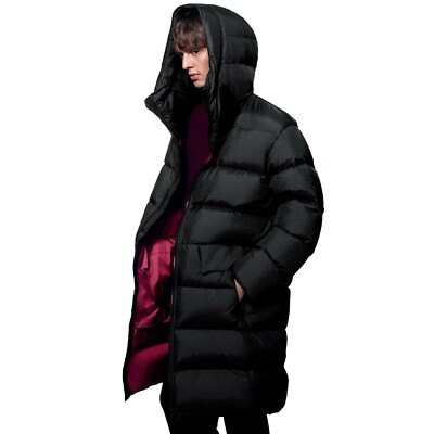 NEW Uniqlo +J Jil Sander Light Down Volume Hooded Coat Black