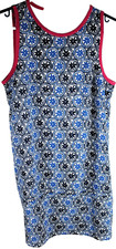 MUD PIE Women's Dress Size S Blue Floral Sleeveless Shift Mini Lined Polyester
