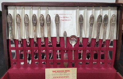 Vintage 1847 Rogers Bros First Love,1937, Service for 12, 76 Pcs