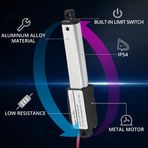 Mini Linearmotor Verstellantrieb Linear Actuator Motor Elektrisch 12V 32N 50mm - Bild 5 von 23