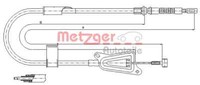 Metzger Handbremsseil Bremsseil Rechts Hinten FüR Nissan Almera II Hatchback