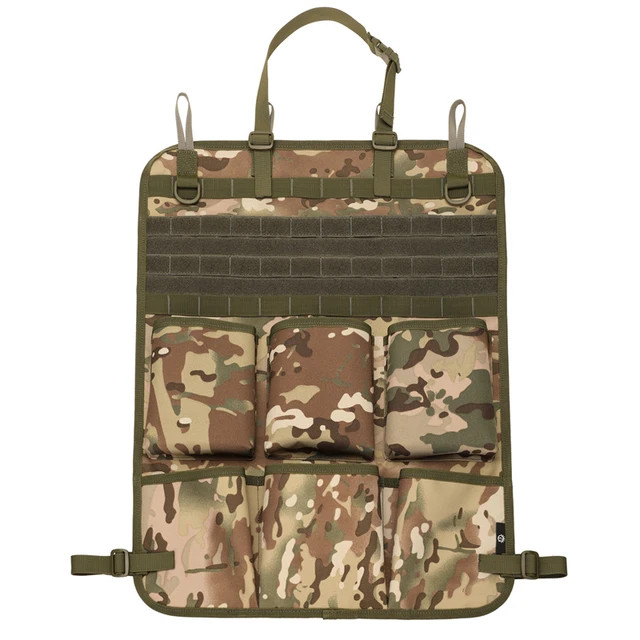Sac de rangement pour siège arrière de voiture motif camouflage, idéal pour les sorties en 4x4