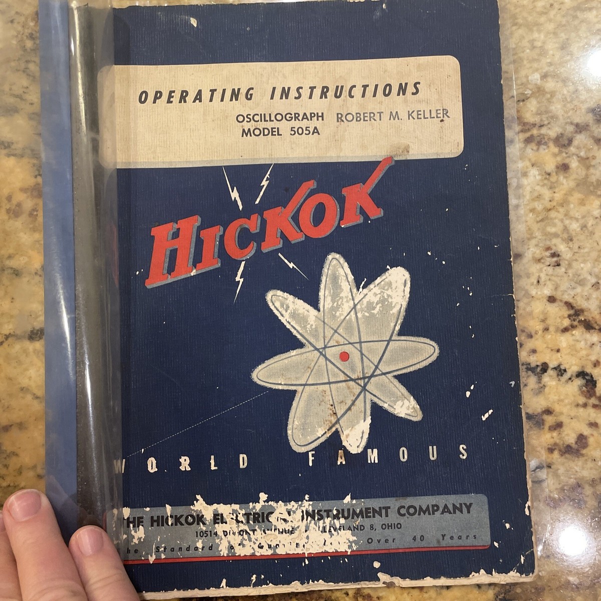 Hickok Oscillograph Operating Instruction Manual 505A Booklet