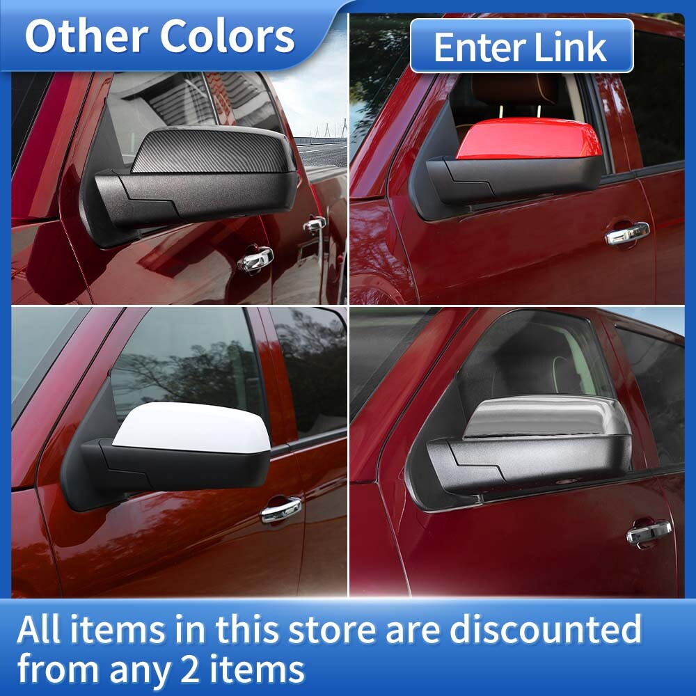 ✅Rearview Side Mirror Cover Trim Molded For Chevy Silverado GMC Sierra 2014-2018