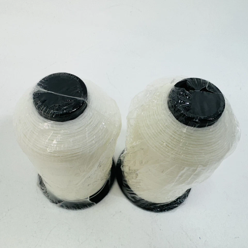 2 Pack - Coats Ultra Dee Bonded Polyester Thread T-350 346 White 8 oz Spool - Image 2 of 4