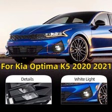 Pair LED Daytime Running Driving Light For Kia Optima K5 2020 2021 DRL Fog Lamps