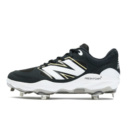 New Balance 3000 v7 Metal BK7 L3000BK7 Width 2E BLACK Baseball Cleats - Picture 9 of 12