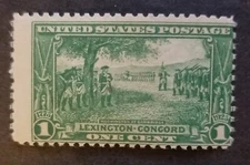US Scott 617 1c Stamp Washington Lexington Concord MINT MNH OG Unused T10424