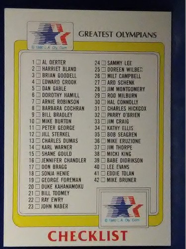 1983 Finder Images History's Greatest Olympians (99) & Header Card - Picture 3 of 4