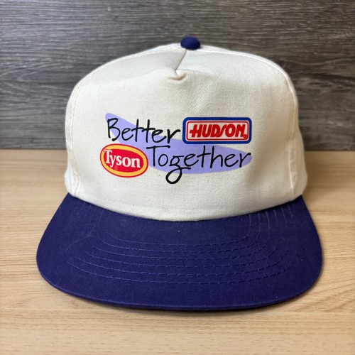 Vintage Tyson Mütze Cap Snap Back Hudson Frozen Foods verstellbar 90er