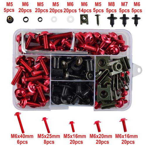 For Yamaha MT07 MT-07 FZ07 Complete Fairing Bolts Bodywork Screws Kit Nuts D16 - Picture 3 of 10