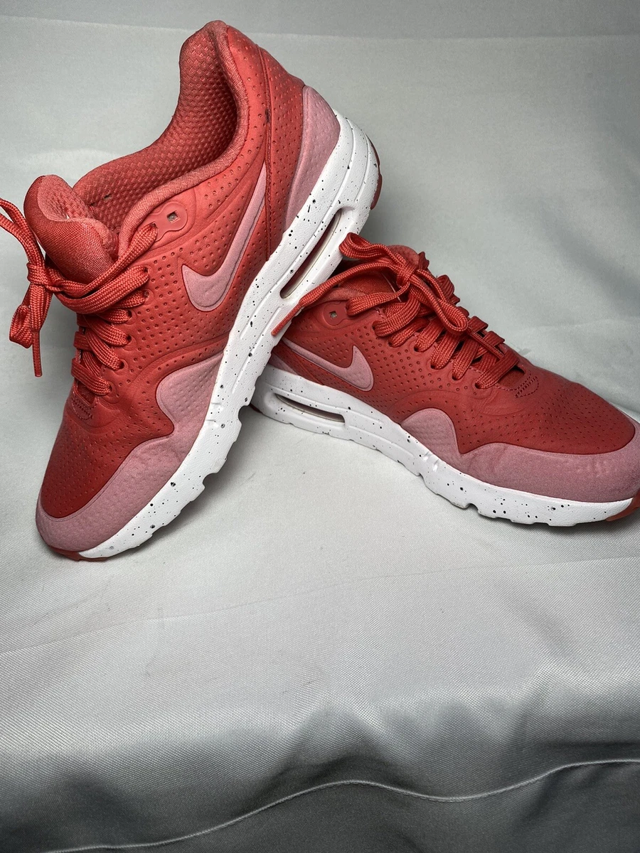 Air Max 1 Ultra Moire Terra Red Sneakers 705297 611 Men's Sz | eBay