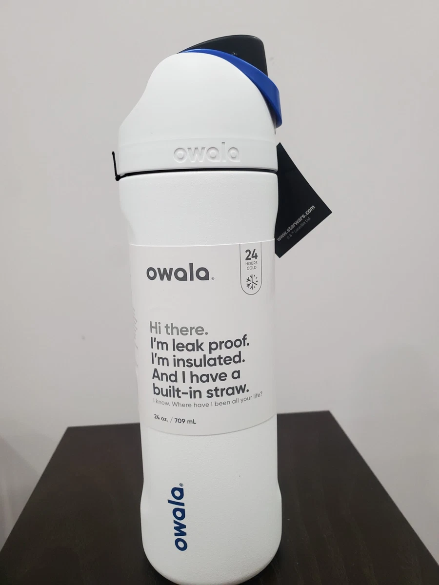 Owala FreeSip Stainless Steel Water Bottle / 24oz / Color: Hint of Grape