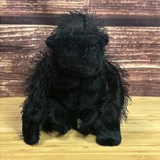 GANZ Webkinz HM040 Black Gorilla 8" Plush Stuffed Animal No Code