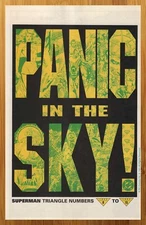 1994 DC Comics Superman Triangle Numbers Print Ad/Poster Retro Promo Pop Art 90s