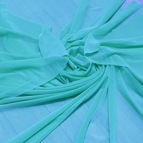 Soft Power Mesh Tulle 4-way Spandex stretch Fabric Sheer Net Dresses Bridal 44"w - Picture 493 of 628