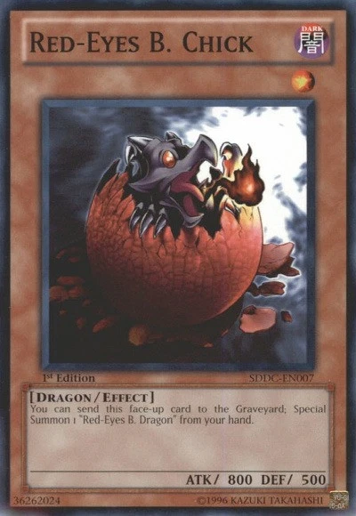 超美品　遊戯王　RED-EYES B.CHICK 英語 Red-Eyes B Chick - 1st Edition - Yugioh Dark Monster - Vintage | eBay