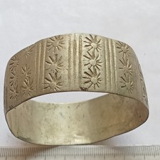 RARE ROMAN BRACELET SILVER ARTIFACT AUTHENTIC MUSEUM QUALITY AMAZING SUN ENGRAVE